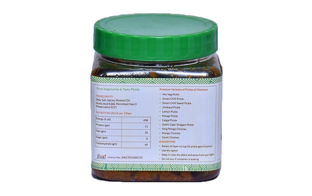 Mom Made Pickles Teent-Dela Pickle    Plastic Jar  500 grams